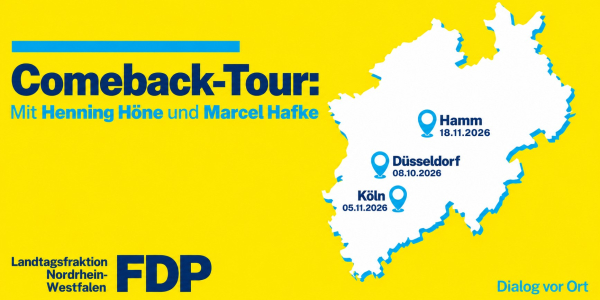 Comeback-Tour der FDP-Landtagsfraktion NRW